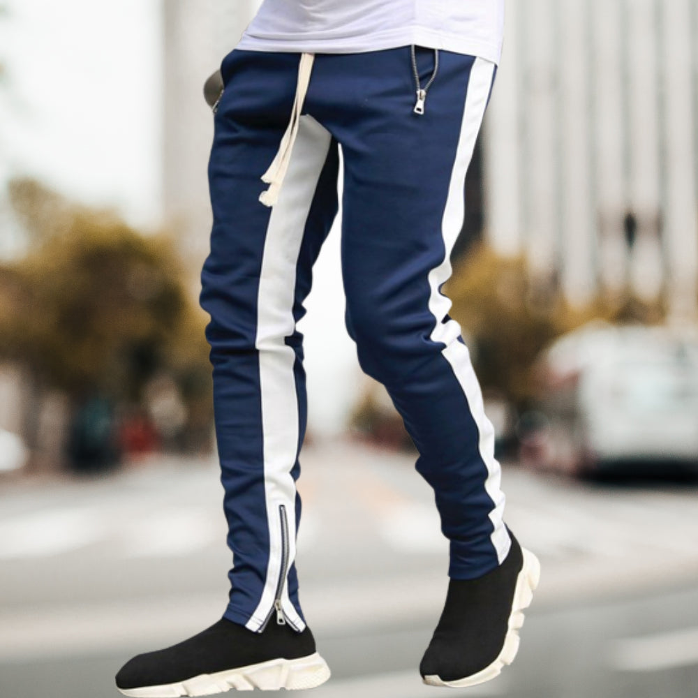 Summer Men's Low Heel Zipper Casual Sports Pants