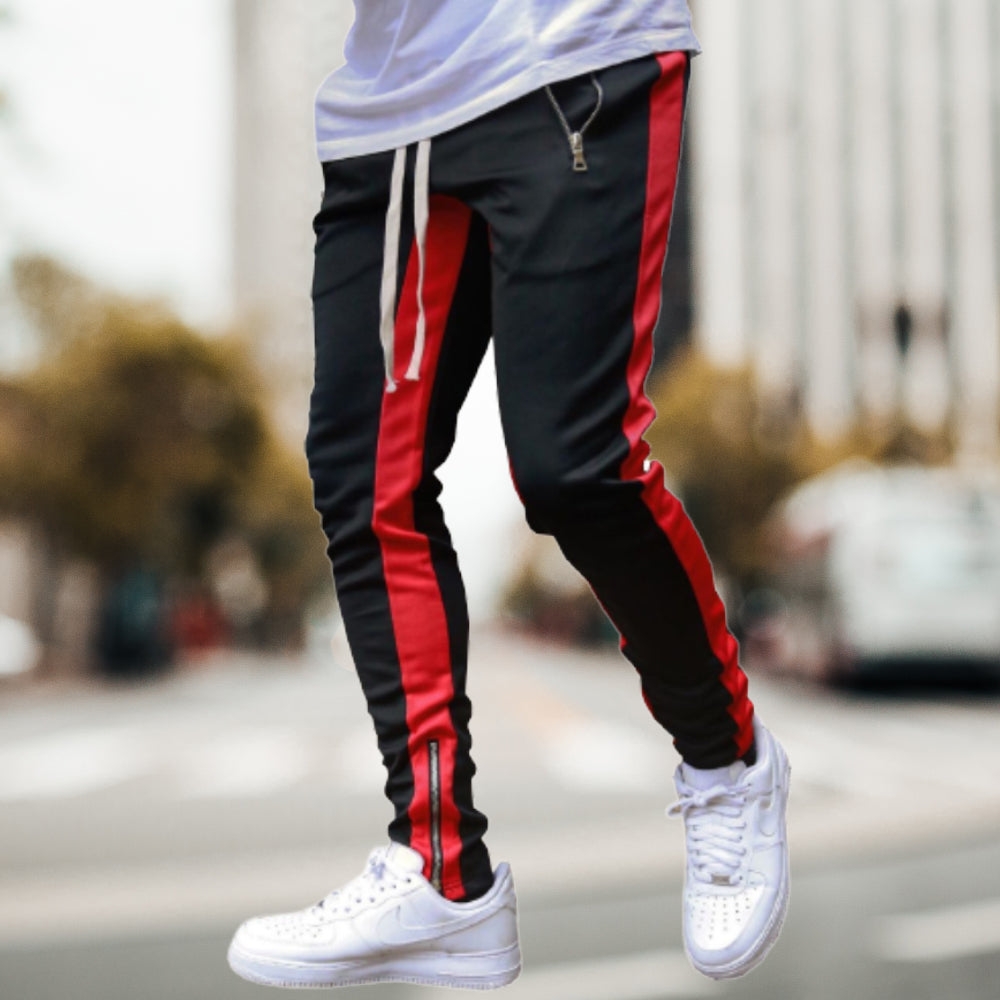 Summer Men's Low Heel Zipper Casual Sports Pants
