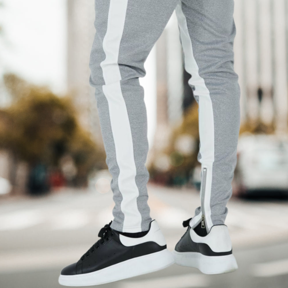 Summer Men's Low Heel Zipper Casual Sports Pants