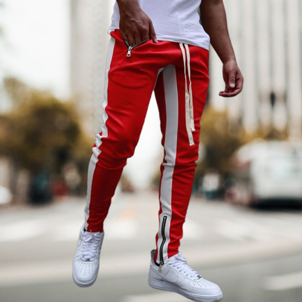 Summer Men's Low Heel Zipper Casual Sports Pants