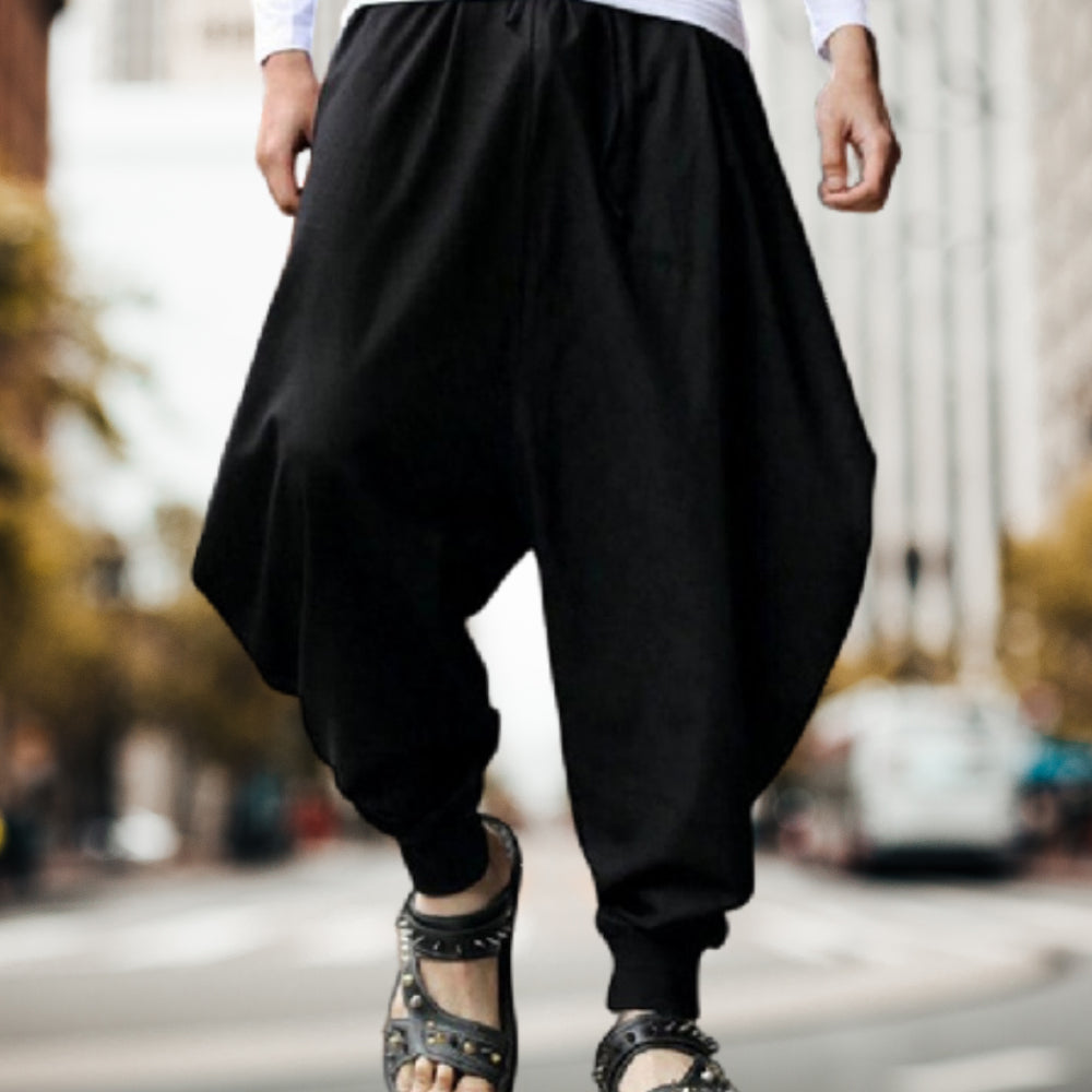 2023 New Men's Vintage Harem Loose Trousers