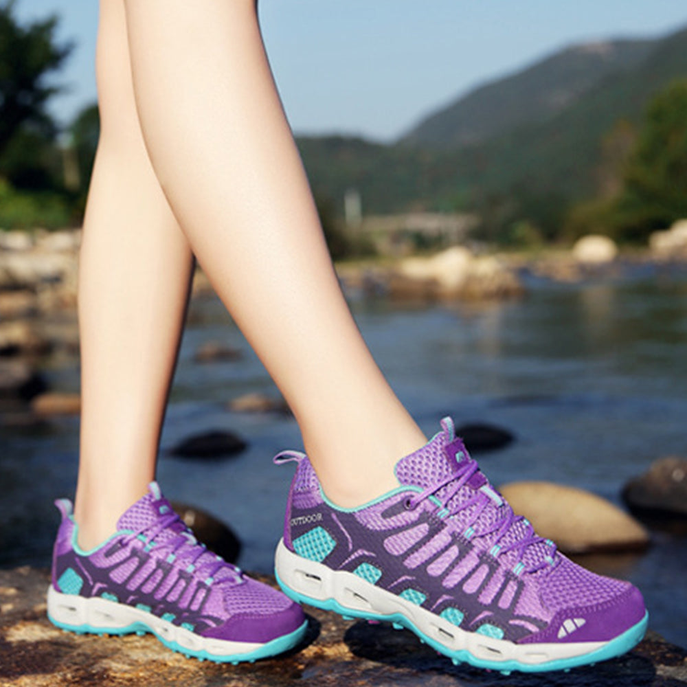 New Mesh Lace Up Outdoor Hiking Sneakers