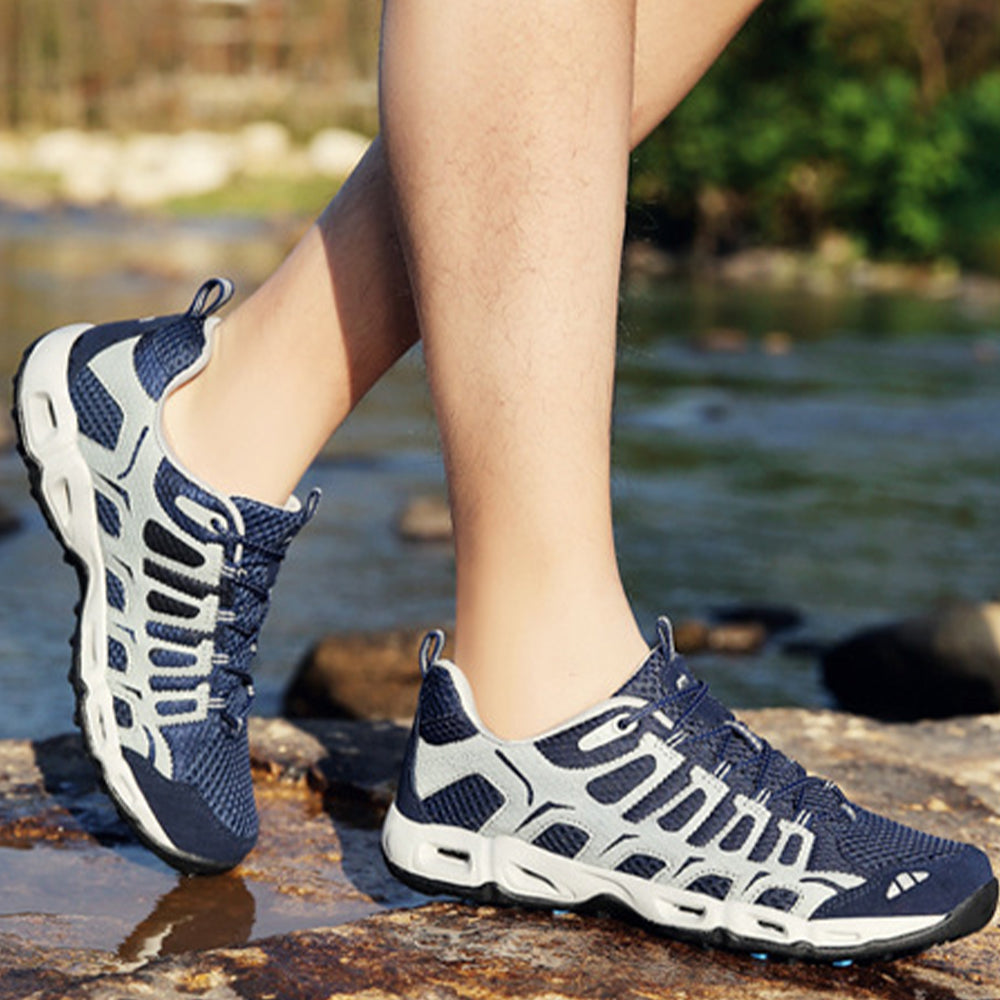 New Mesh Lace Up Outdoor Hiking Sneakers