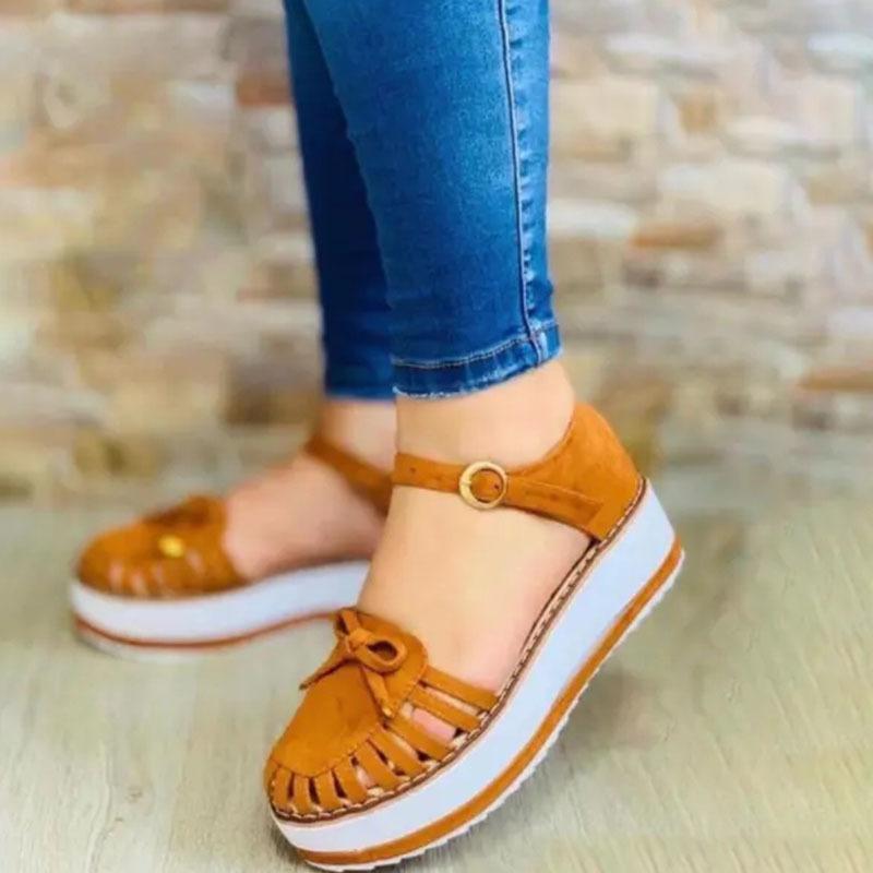 Women’s Fashionable And Comfortable Hollow Bow Sandals