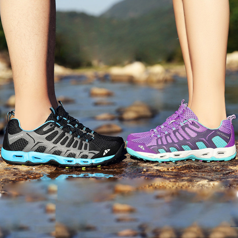 New Mesh Lace Up Outdoor Hiking Sneakers