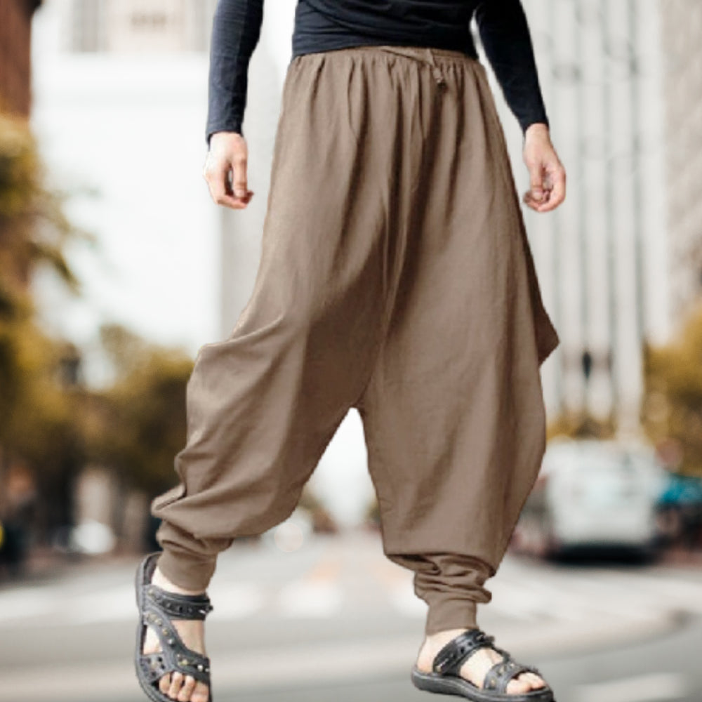 2023 New Men's Vintage Harem Loose Trousers