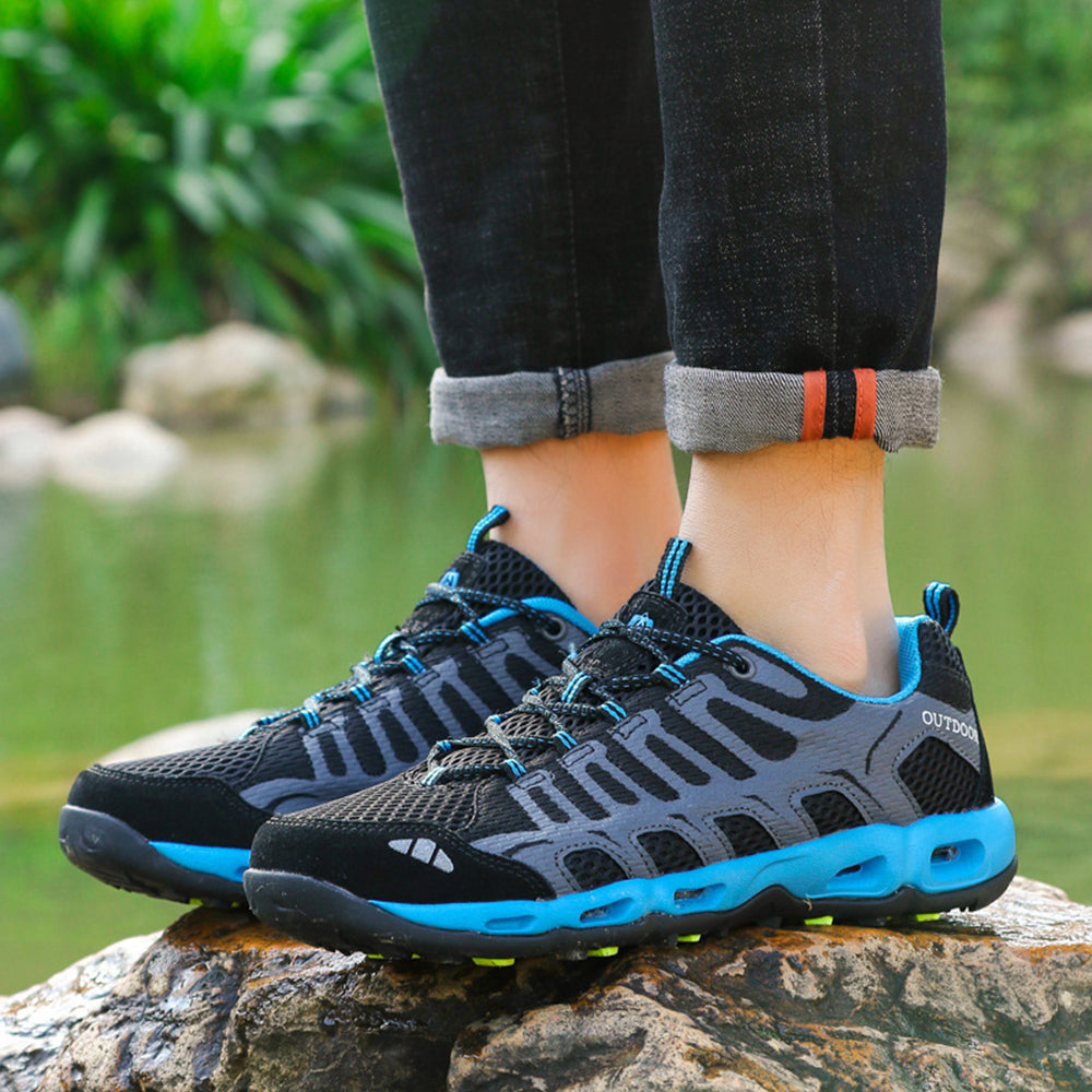 New Mesh Lace Up Outdoor Hiking Sneakers