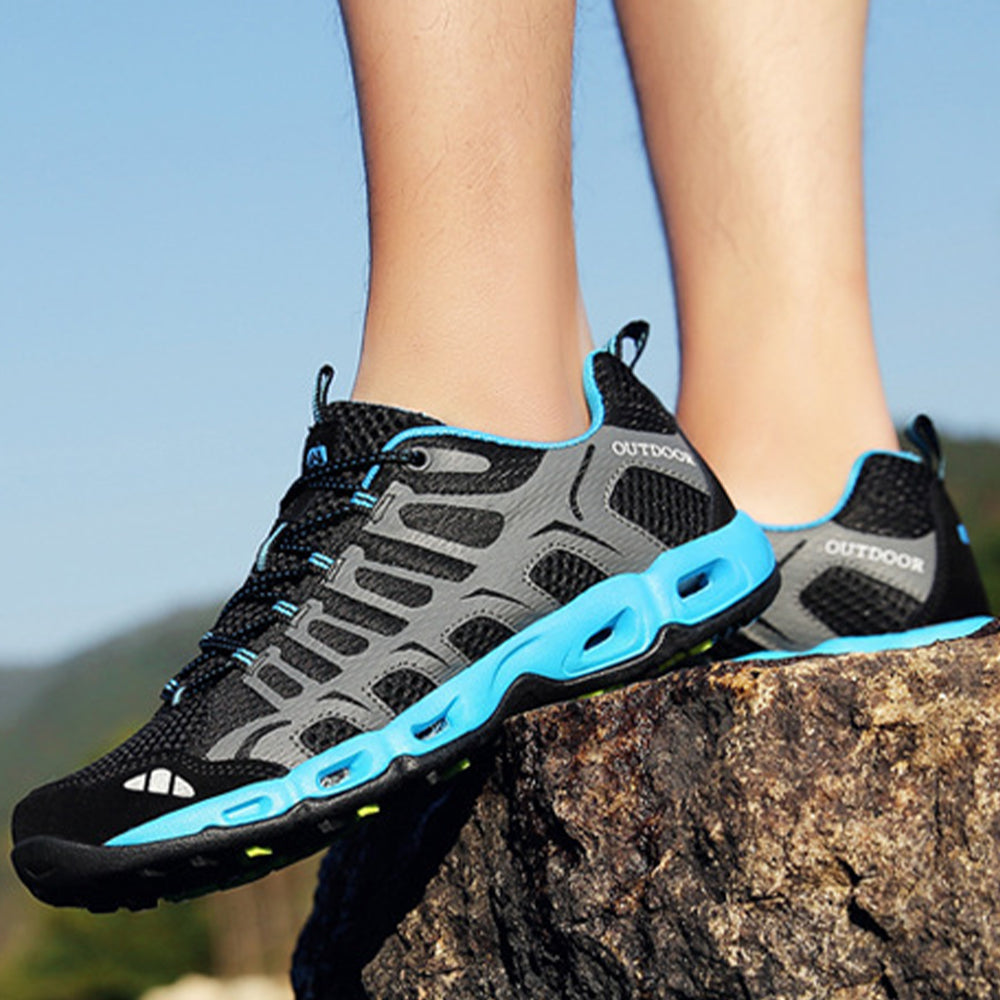 New Mesh Lace Up Outdoor Hiking Sneakers