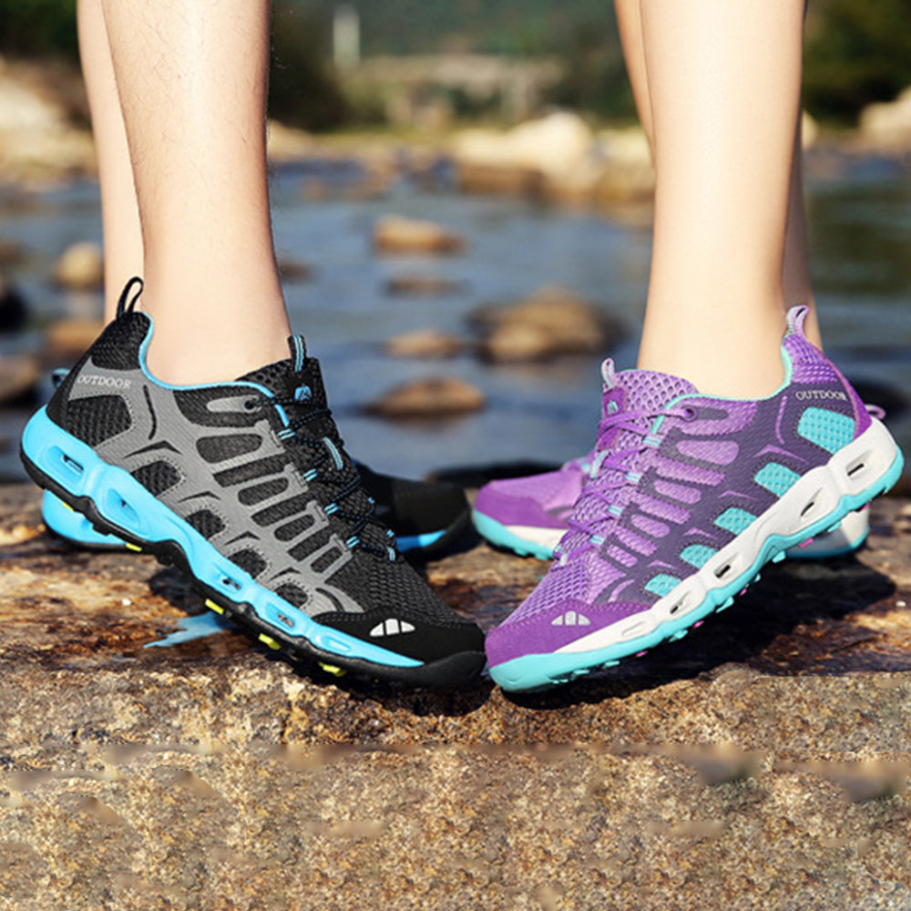 New Mesh Lace Up Outdoor Hiking Sneakers