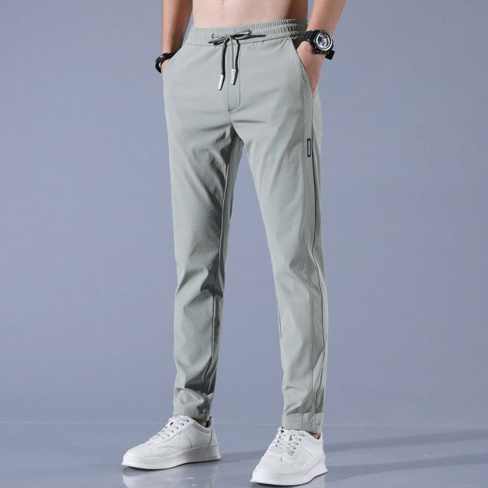 Men's ice silk sports and leisure trousers for spring and summer