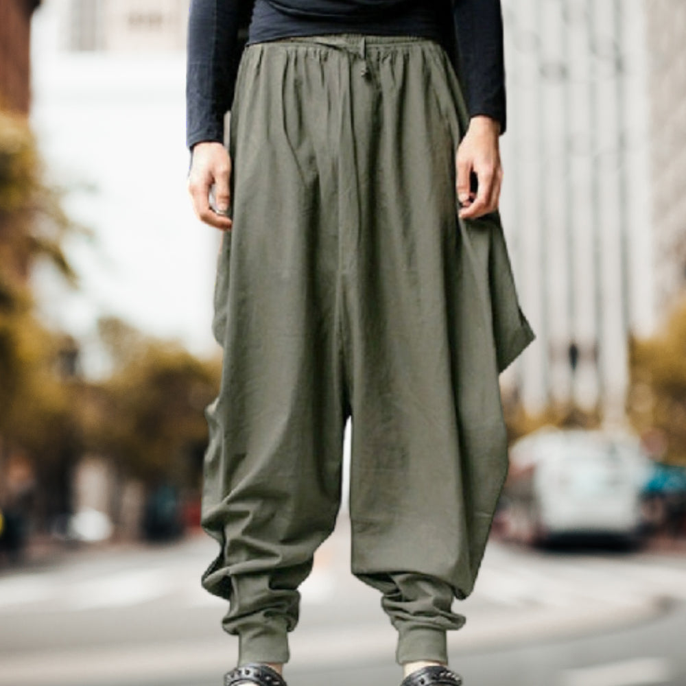 2023 New Men's Vintage Harem Loose Trousers